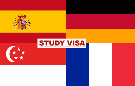 Study visa for Singapore, France, German...